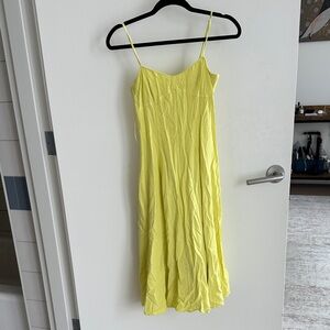 Astr Yellow Midi Dress